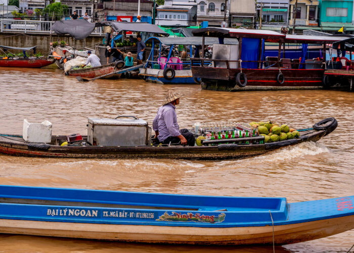 Mekong delta, most of the famous destination in the holiday for the tourists