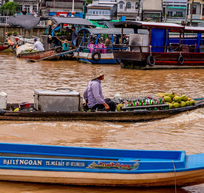 Mekong delta, most of the famous destination in the holiday for the tourists