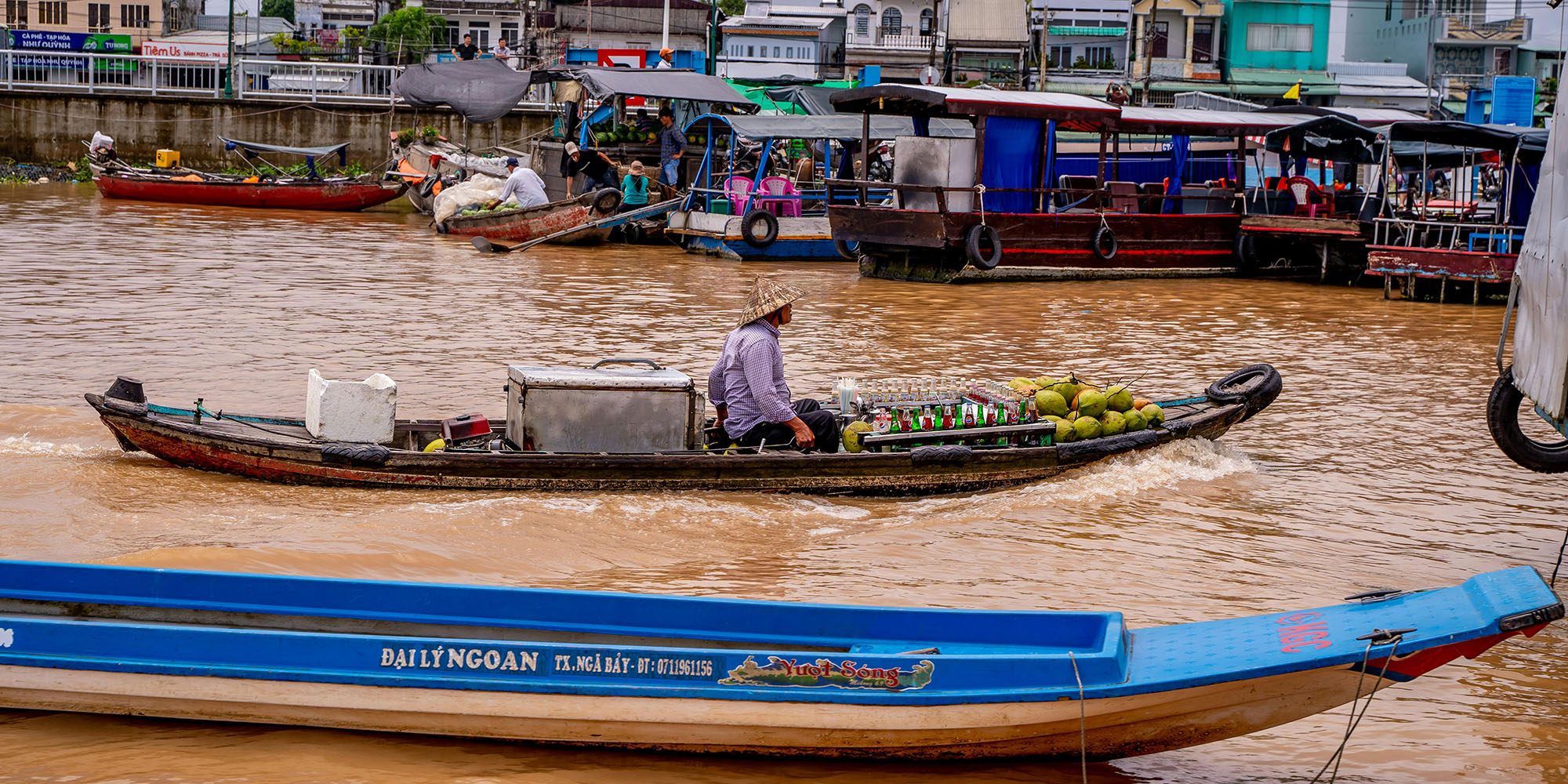 Mekong delta, most of the famous destination in the holiday for the tourists